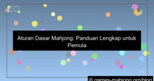 desain aturan dasar permainan mahjong