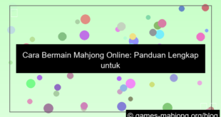 ilustrasi cara bermain mahjong online