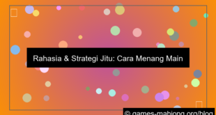cara menang main mahjong
