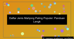 desain daftar jenis mahjong