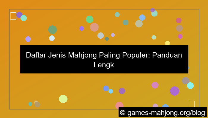 desain daftar jenis mahjong