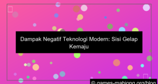 desain dampak negatif teknologi modern