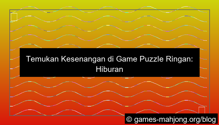 desain game puzzle ringan
