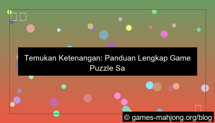 ilustrasi game puzzle santai