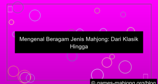 ilustrasi jenis jenis mahjong