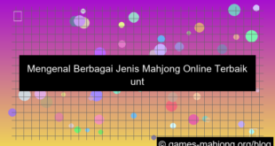 ilustrasi jenis mahjong online