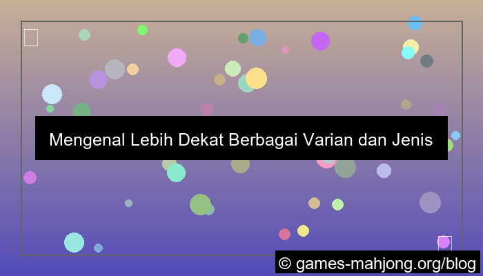 jenis permainan mahjong