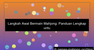 langkah awal bermain mahjong