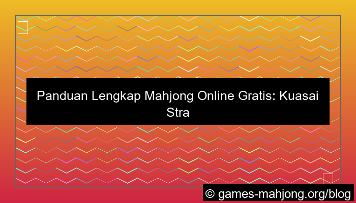 visual panduan mahjong online gratis
