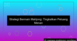strategi bermain mahjong