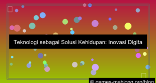 grafik teknologi sebagai solusi kehidupan