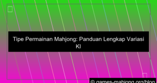 tipe permainan mahjong