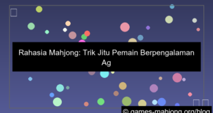 trik mahjong agar menang