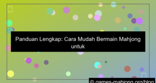 grafik tutorial bermain mahjong