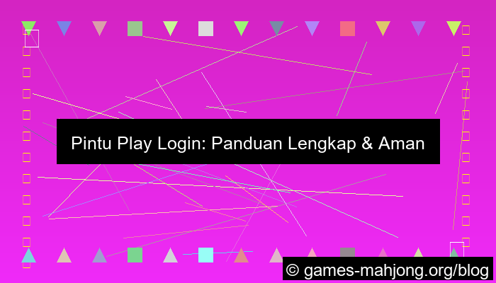 pintu play login