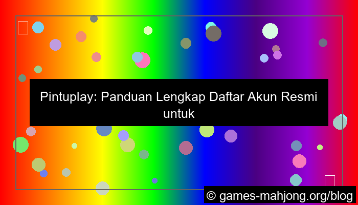 ilustrasi pintuplay daftar akun