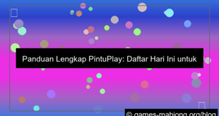 pintuplay daftar hari ini