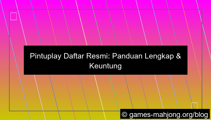 visual pintuplay daftar resmi