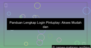 pintuplay login