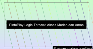 gambar pintuplay login terbaru