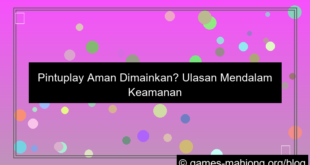 situs pintuplay aman dimainkan