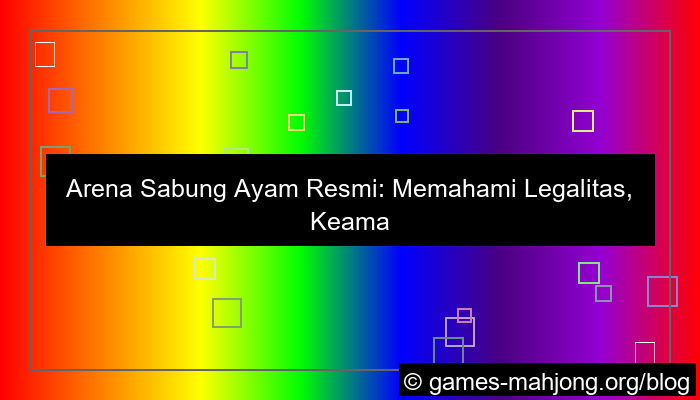 grafik arena sabung ayam resmi