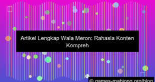 artikel lengkap wala meron