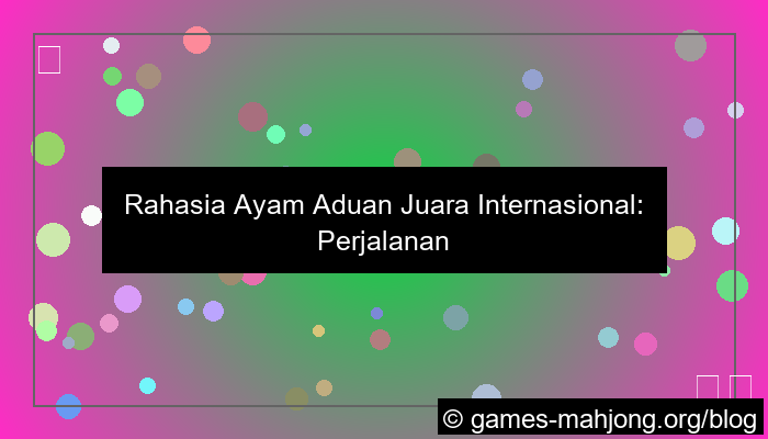 ayam aduan juara internasional