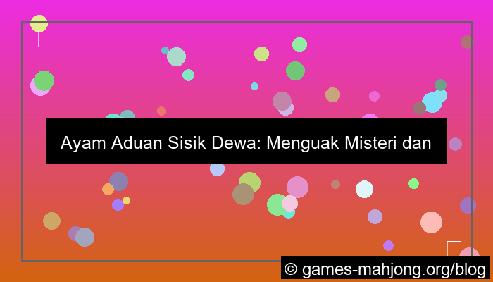 gambar ayam aduan sisik dewa