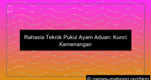 gambar ayam aduan teknik pukul