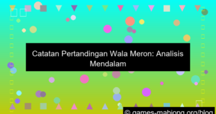 grafik catatan pertandingan wala meron