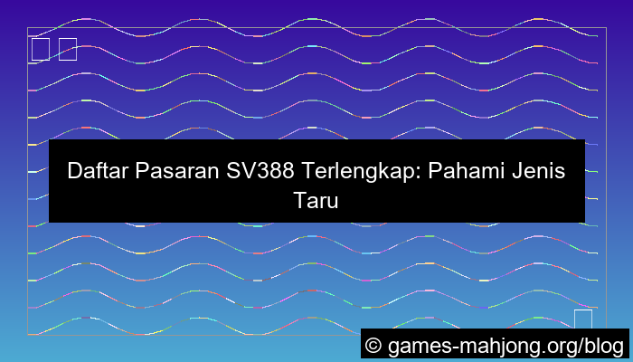 daftar pasaran sv388