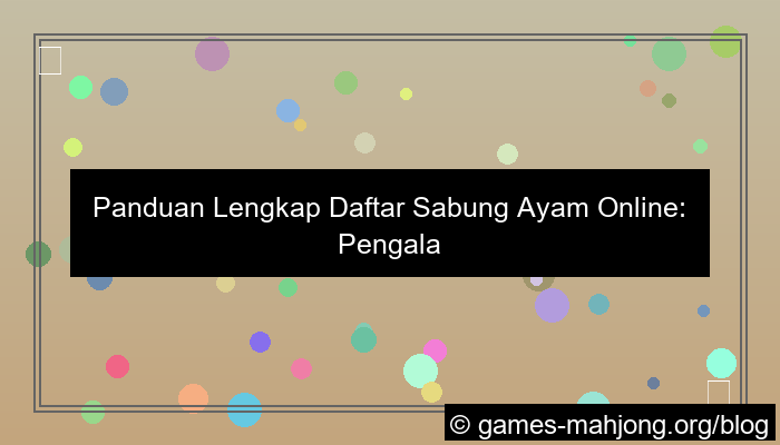 daftar sabung ayam online