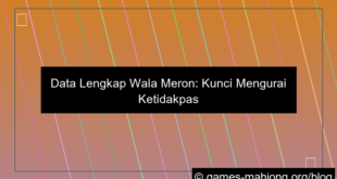 data lengkap wala meron