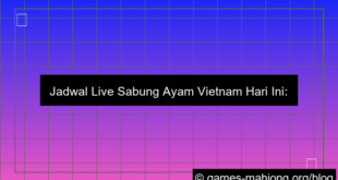 jadwal live sabung ayam vietnam