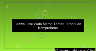 jadwal live wala meron