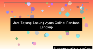 gambar jam tayang sabung ayam