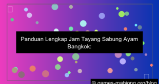 jam tayang sabung ayam bangkok