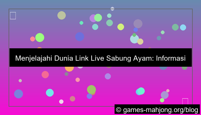 grafik link live sabung ayam
