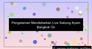 live sabung ayam bangkok