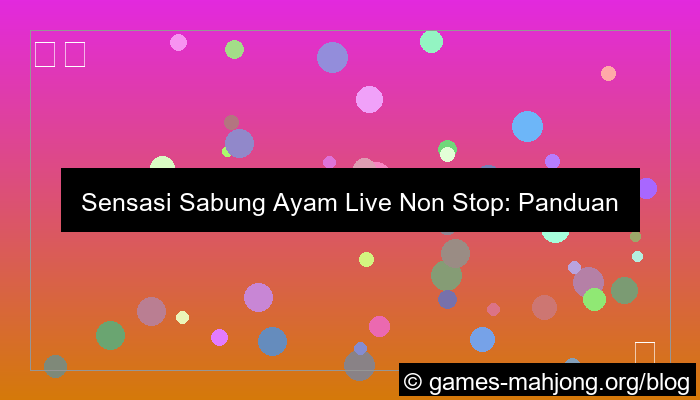 desain live sabung ayam non stop