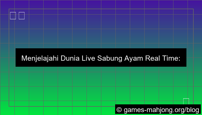 ilustrasi live sabung ayam real time