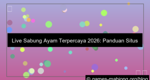 ilustrasi live sabung ayam terpercaya 2026