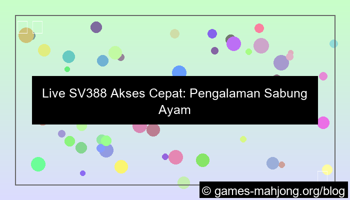 live sv388 akses cepat