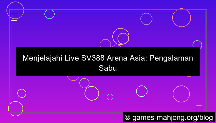 grafik live sv388 arena asia