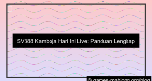 ilustrasi live sv388 cambodia hari ini