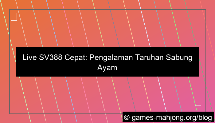 live sv388 cepat