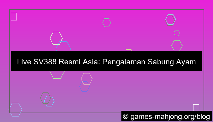 live sv388 resmi asia