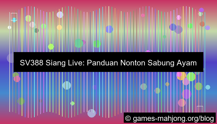 live sv388 siang