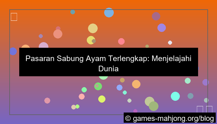 grafik pasaran sabung ayam terlengkap